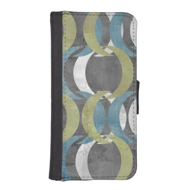 Geometric Repeat I iPhone Wallet Case (Front)