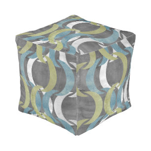 Geometric Repeat I Pouf