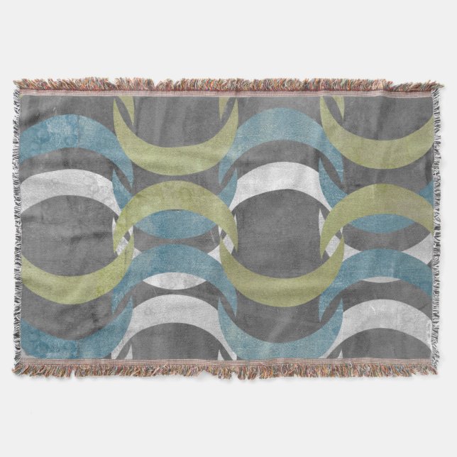 Geometric Repeat I Throw Blanket (Front)