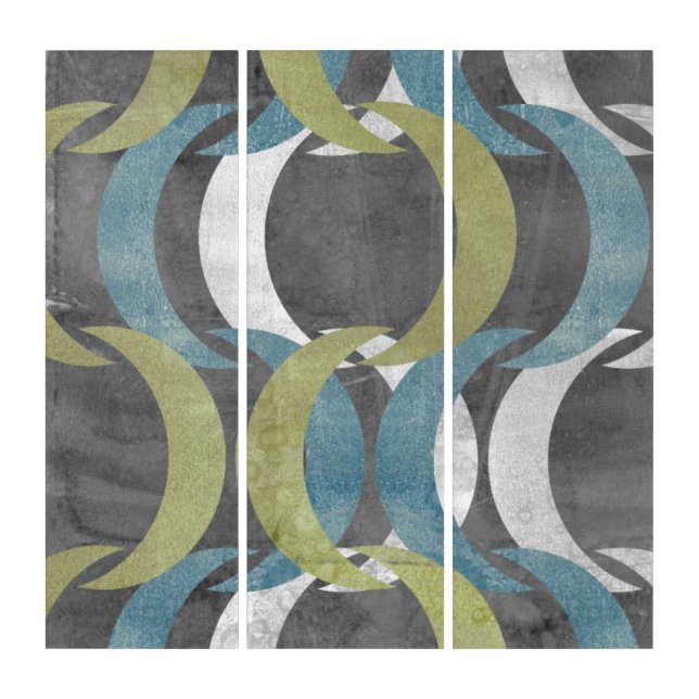 Geometric Repeat I Triptych (Front)