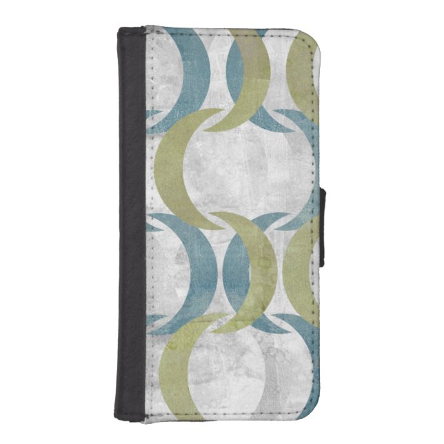 Geometric Repeat III iPhone Wallet Case (Front)