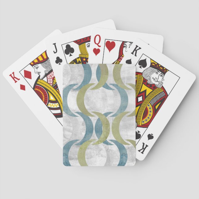 Geometric Repeat III Poker Cards (Back)