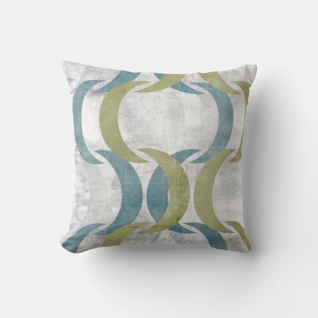 Geometric Repeat III Throw Pillow (Front)
