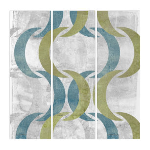Geometric Repeat III Triptych
