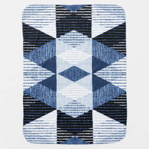 Geometric Repeat: Textured Background. Baby Blanket