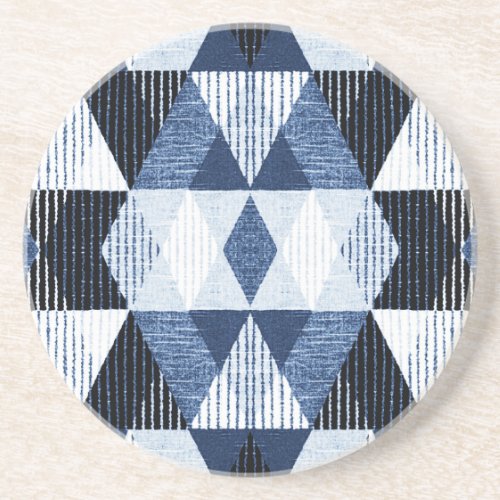 Geometric Repeat Textured Background Coaster