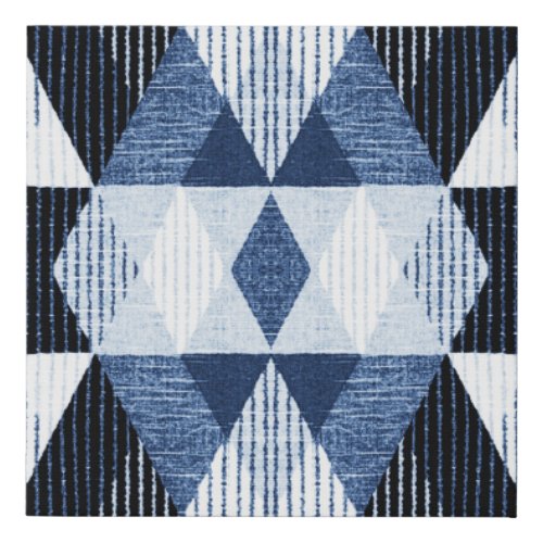Geometric Repeat Textured Background Faux Canvas Print