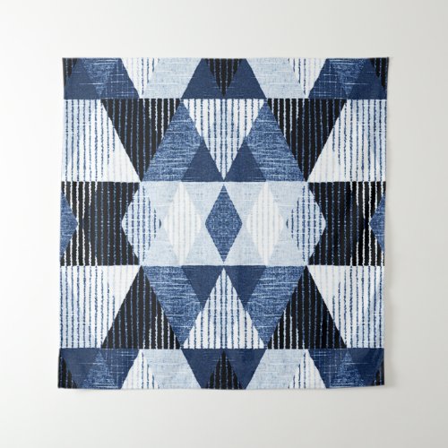 Geometric Repeat Textured Background Tapestry