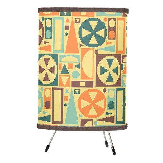 Geometric Retro 1950s Mid-Century Modern Abstract Tripod Lamp (Right)