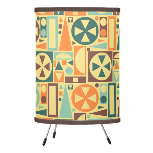 Geometric Retro 1950s Mid-Century Modern Abstract Tripod Lamp (Left)