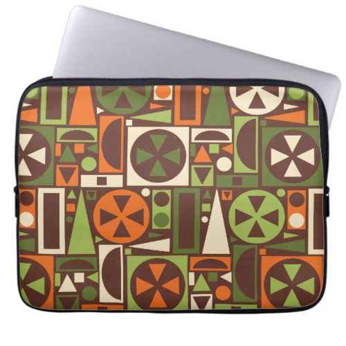 Geometric Retro 50s Mid_Century Modern Abstract Laptop Sleeve