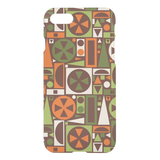 Geometric Retro 50s Mid-Century Modern Abstract Uncommon iPhone Case (Back)
