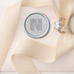 Geometric Retro Art Deco Wedding Monogram Wax Seal Stamp<br><div class="desc">A minimalist monogram for your wedding wax seal stamp kit. 
This simple one letter initial matches a wedding suite collection.
If you search the store for "geometric retro" you can find some nice groomsman and bridesmaid gifts.</div>