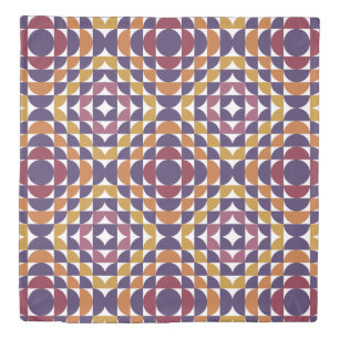 Geometric Retro Circles Duvet Cover   Bold