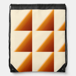 Geometric Retro Drawstring Bag