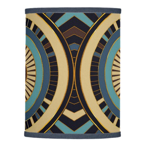 Geometric retro elegant design circles stripes lamp shade