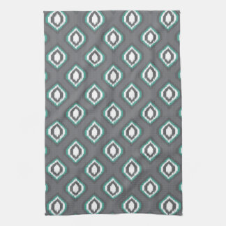 Geometric retro ikat tribal pattern towel