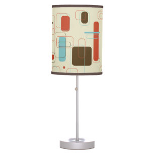 Geometric Retro Midcentury Modern Table Lamp