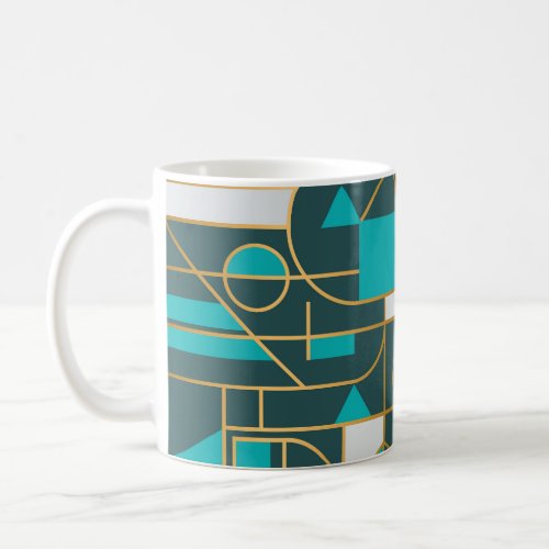 Geometric Retro Minimalist Artwork Poster Coffee Mug