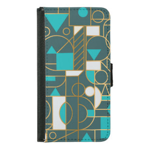 Geometric Retro: Minimalist Artwork Poster. Samsung Galaxy S5 Wallet Case