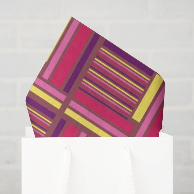 Geometric Retro Style Tissue Paper (Gift Bag)