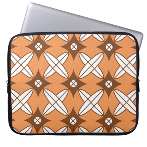 Geometric rhombus vintage seamless pattern laptop sleeve