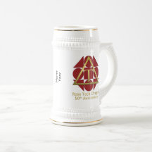 "Geometric Rose" 50th Anniversary 22 oz Stein