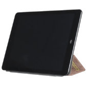 Geometric Rose Gold Blush Glitter Leopard Pattern iPad Air Cover (Folded)