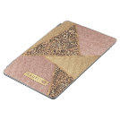 Geometric Rose Gold Blush Glitter Leopard Pattern iPad Air Cover Geometric Rose Gold Blush Glitter Leopard Pattern iPad Air Cover