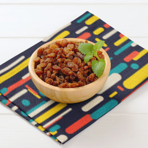 Geometric Rounded Rectangle Pattern Cloth Placemat