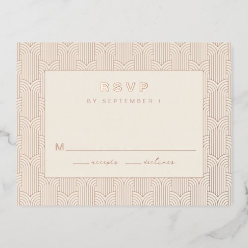 Geometric RSVP Card