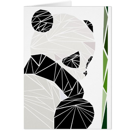 Geometric sad panda cards (Front)