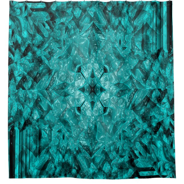 Geometric Sea..... Shower Curtain (Front)