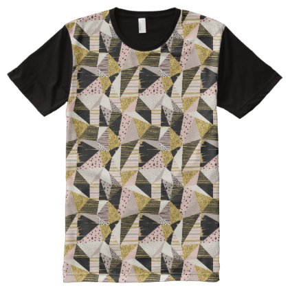 Geometric seamless glitter pattern Men&#39;s T-shirt