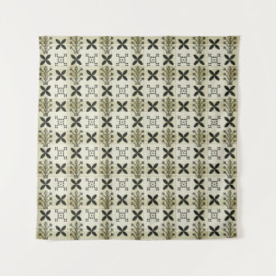 Geometric Seamless pattern background. Batik desig Tapestry