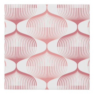 Geometric seamless pattern background with line. A Faux Canvas Print