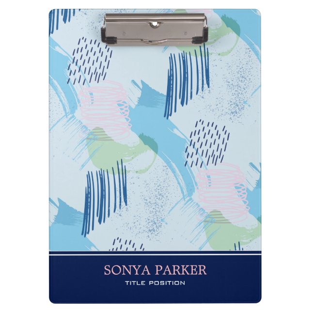 Geometric Seamless Pattern Clipboard (Front)