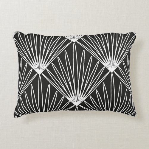 Geometric Seamless Vintage Art Pattern Accent Pillow