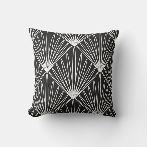 Geometric Seamless Vintage Art Pattern Throw Pillow