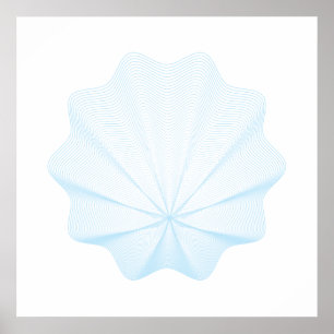 Geometric seashell  I Poster