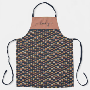Geometric Semi Circle Pattern Apron
