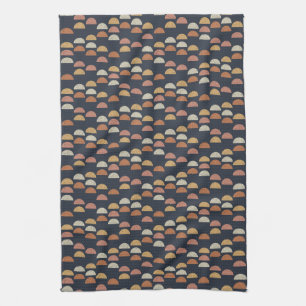 Geometric Semi Circle Pattern Kitchen Towel