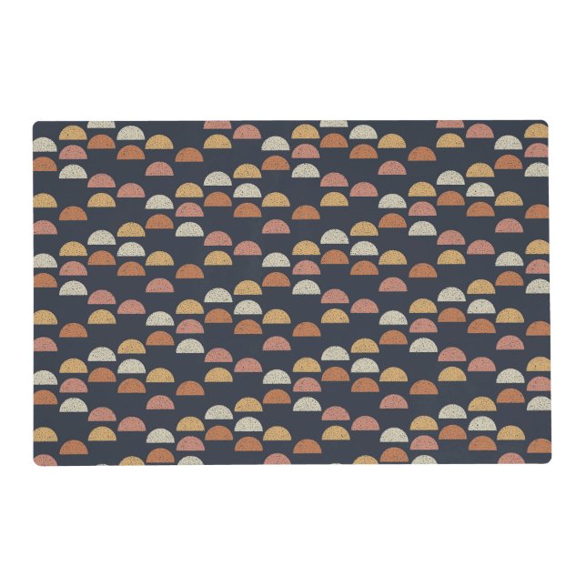 Geometric Semi Circle Pattern Placemat (Front)