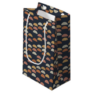 Geometric Semi Circle Pattern Small Gift Bag