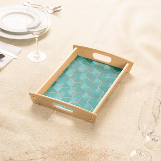geometric serving tray (Front)