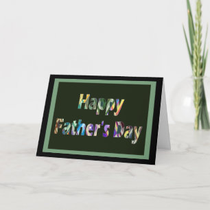 Geometric Shape Father's Day General Card