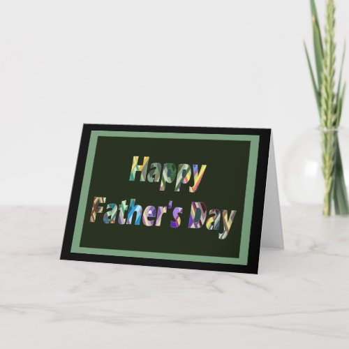 Geometric Shape Fathers Day General Card