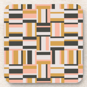 Geometric Shape Pattern Beverage Coaster