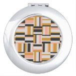 Geometric Shape Pattern Compact Mirror