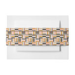 Geometric Shape Pattern Invitation Belly Band